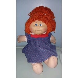 Therese Ann Cabbage Patch Kid Doll Signed By Xavier Roberts By Coleco Blue Eyes